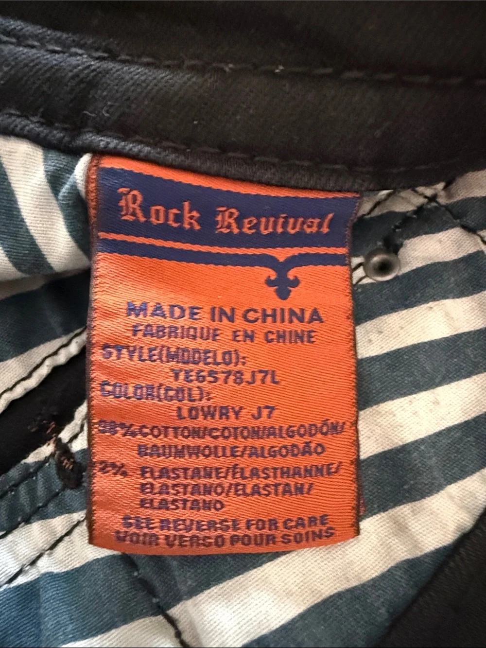 Rock Revival Men's Slim Straight Black Jeans